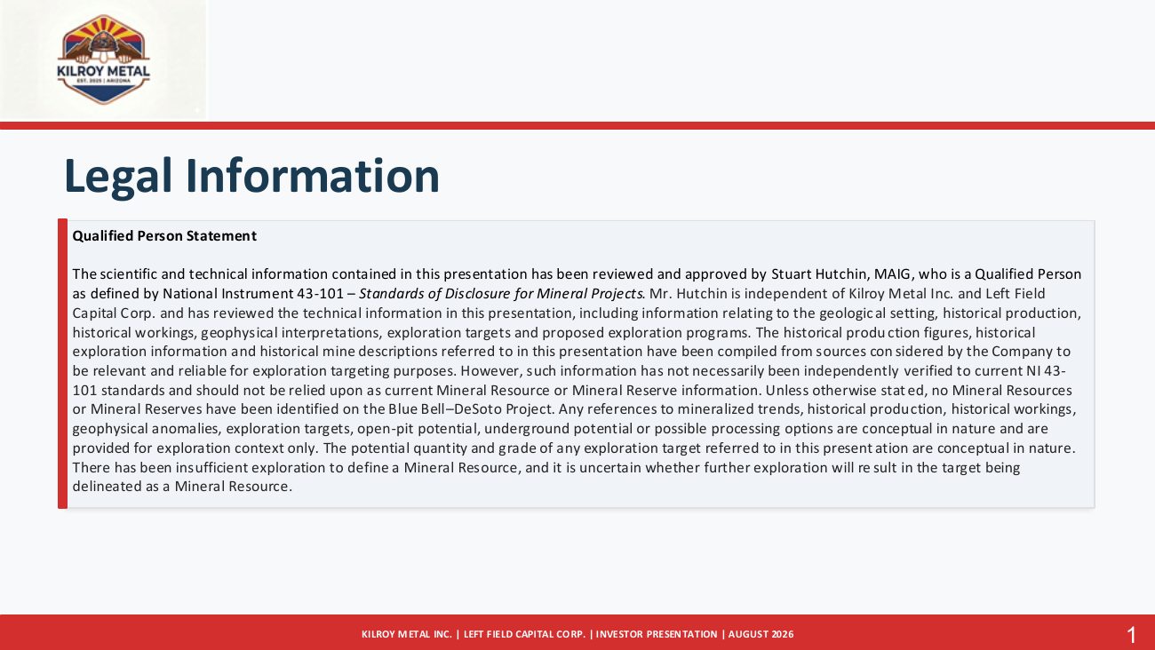 Kilroy Metal Investor Presentation, page 3