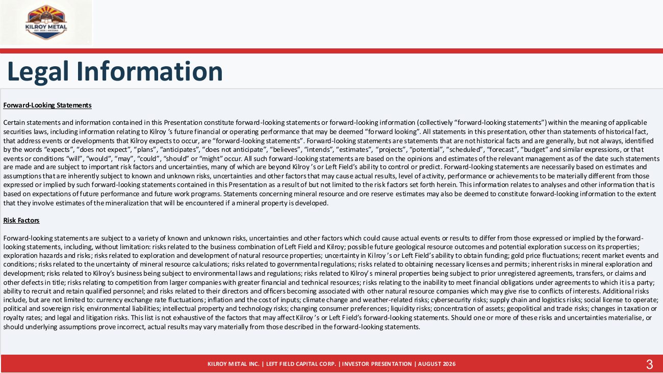 Kilroy Metal Investor Presentation, page 5